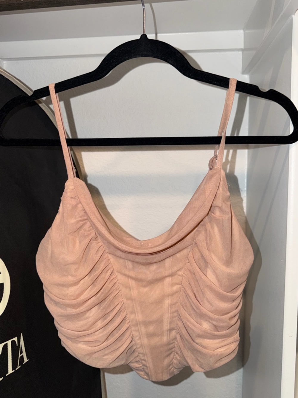 Superdown by Revolve Mauve Corset Crop Top